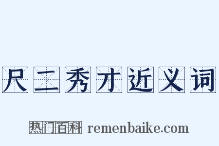 尺二秀才近义词是什么意思的图片